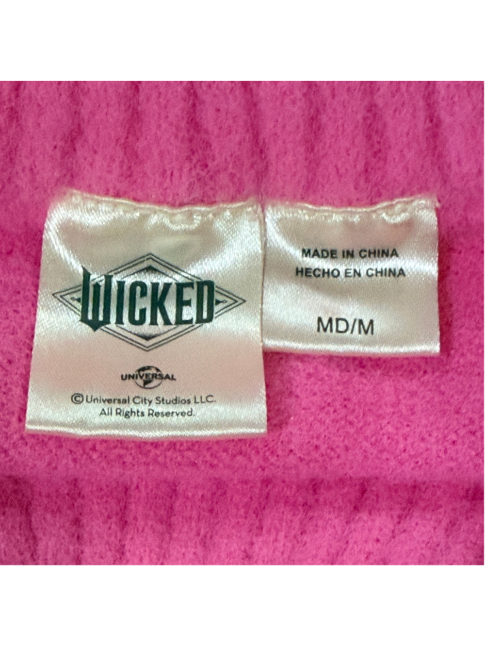 Wicked Pink Crewneck Sweater Women's M/M Universal Studios - b14 - Picture 5 of 9
